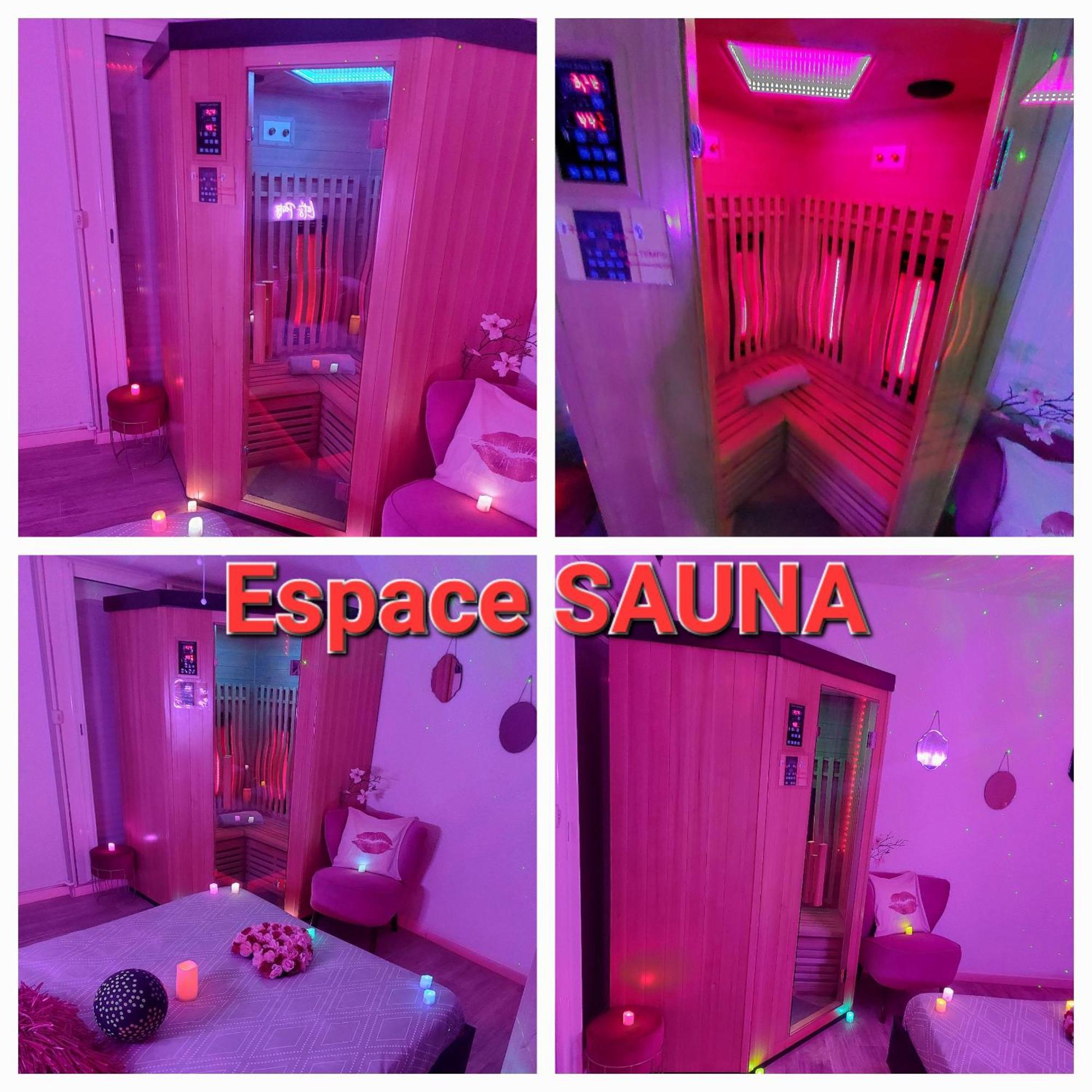 Luxe Sauna Privatif Et Grand Bain Jacuzzi A Deux A Biscarosse Plage Pour Nuit Romantique Avec Decoration Led Et Bougies Бискаррос Экстерьер фото